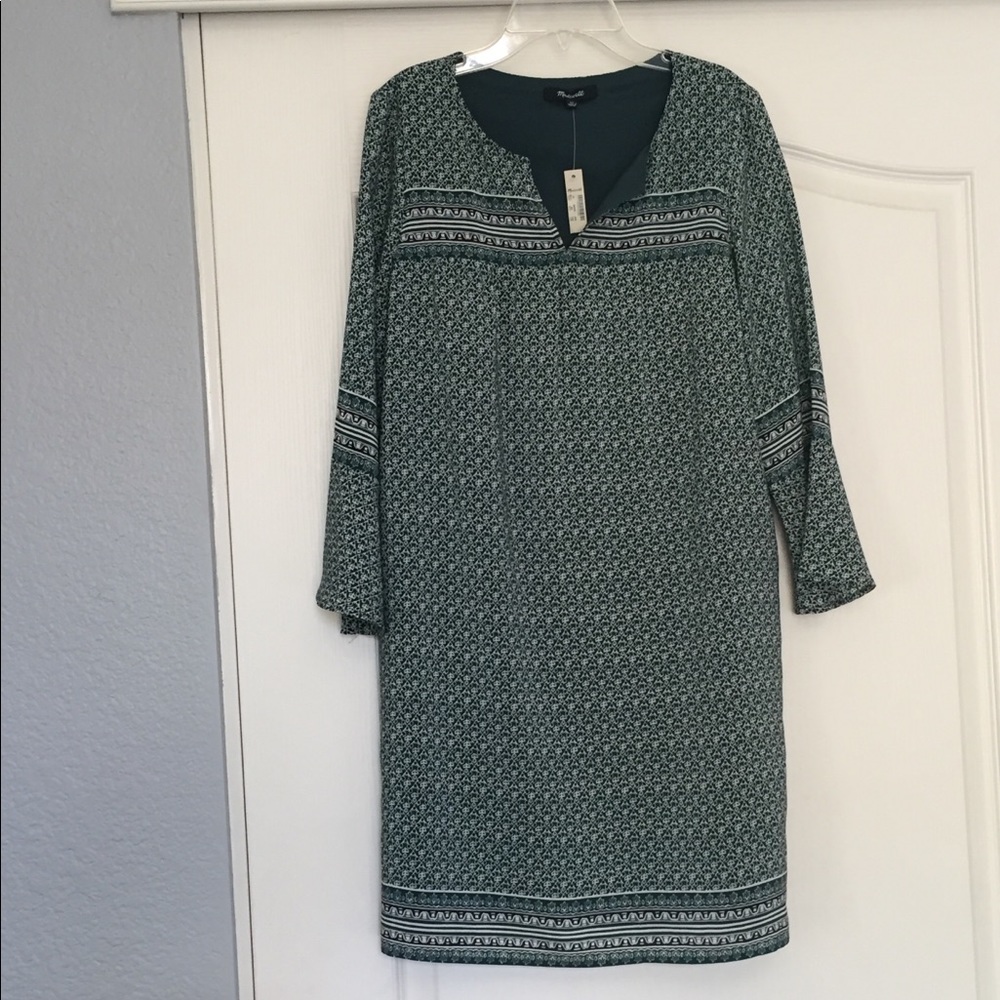 Madewell Starland Bell Sleeve Dress Bandana Floral